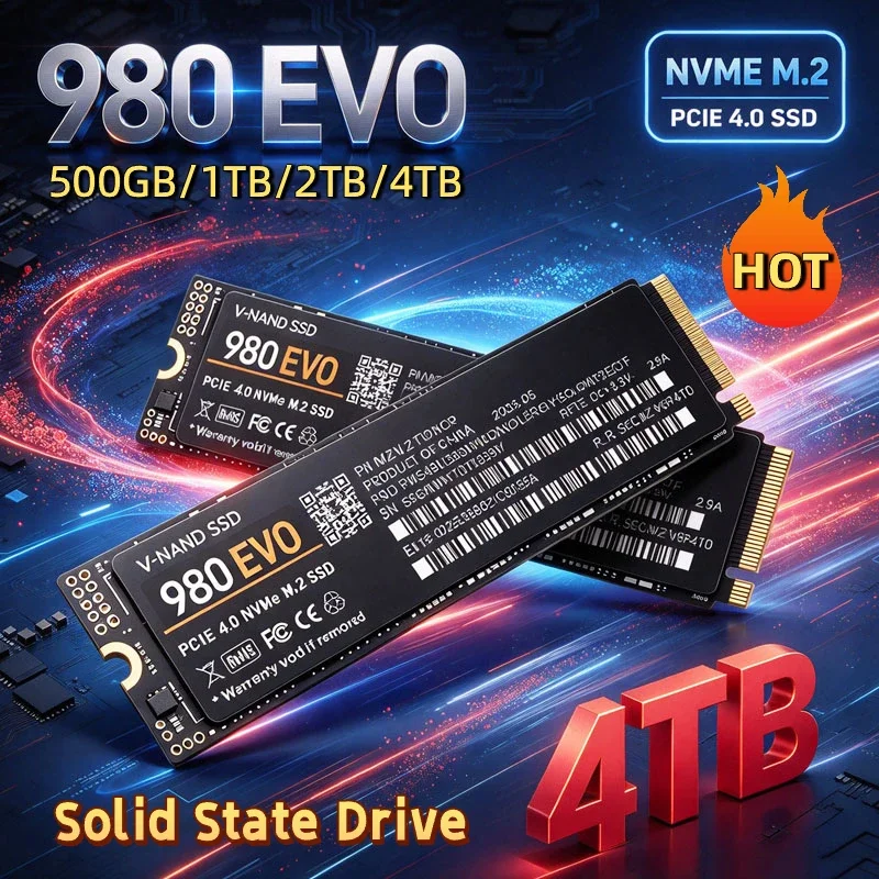 Internal M.2 2280 NVMe SSD 980 EVO PCIe4.0 X4 7400MB/s TLC 3D NAND 500‑4TB Solid State Storage for PS5 Gaming PC Desktop Laptop