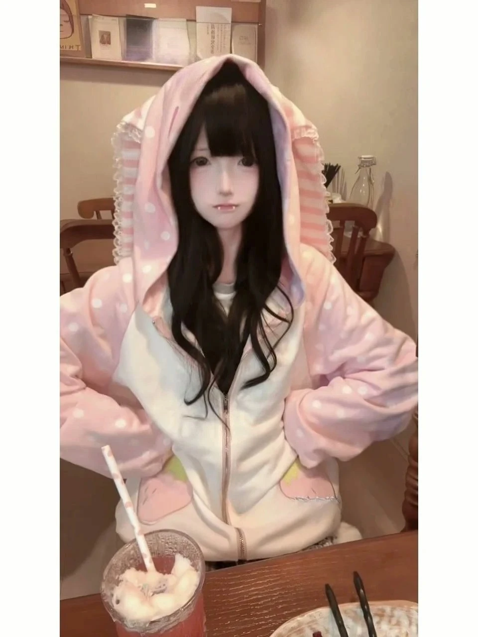 เสื้อแจ็คเก็ตฮู้ดสไตล์วินเทจอเมริกันญี่ปุ่นสำหรับผู้หญิง ฤดูใบไม้ร่วง 2025 เสื้อโค้ทผ้าฝ้าย ดีไซน์ซับคัลเจอร์ กอธิค เสื้อสเวตเชิ้ตฮาราจูกุ