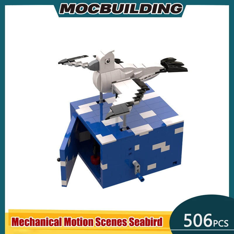Mechanische Bewegungsszenen Seabird - Automaton MOC Bausteine DIY Montieren Ziegel GBC Sammlung Display Spielzeug Geschenke 506PCS