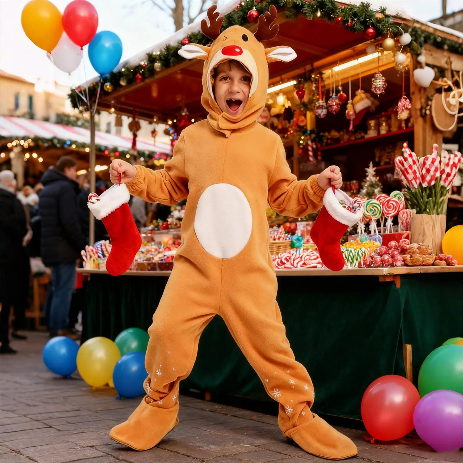 

Kids Reindeer Costume Elk Cosplay for Stage Performance Masquerade