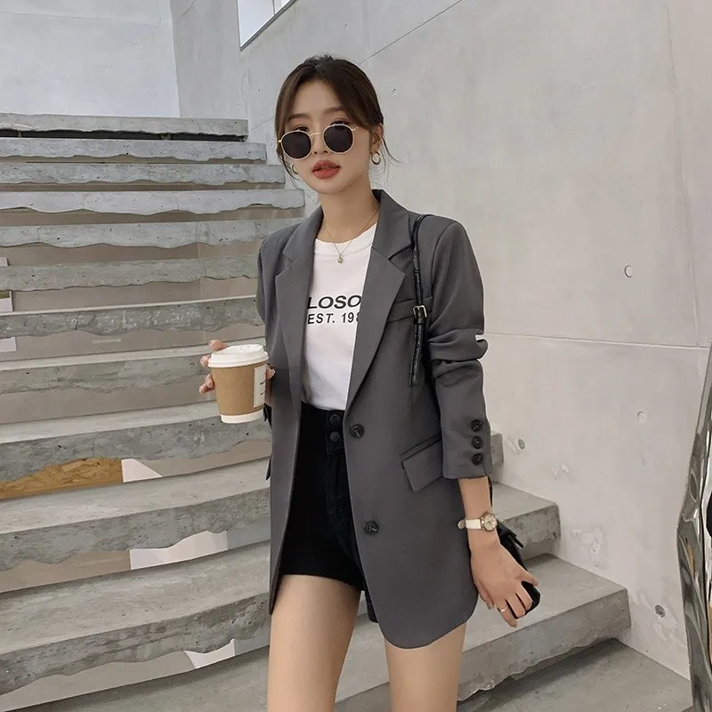 เสื้อเบลเซอร์ผู้หญิง คุณภาพสูง ลดราคา สไตล์โบฮีเมียน น่ารัก ประดับเลื่อม สำหรับฤดูใบไม้ร่วงและฤดูหนาว แบบยูนิเซ็กซ์ สีม่วง แต่งระบาย ดีไซน์โดดเด่นมีสไตล์