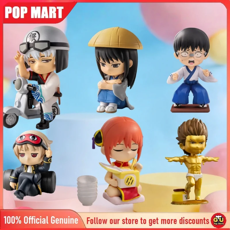 

Original Popmart Gintama Welcome To Yorozuya Series Blind Box Figure Trendy Collectible Anime Decoration Mystery Box Toys Gift
