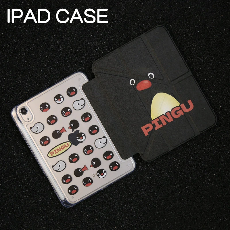 

Чехол с мультяшным рисунком пингвина для iPad Pro 11 M2 M3 M4 M5 A16 2025 Air 4 5 6 7 12.9/13/9.7/10.2/10.5/9.7 дюймов 5-го, 6-го, 7-го, 8-го, 9-го, 10-го, 11-го поколений