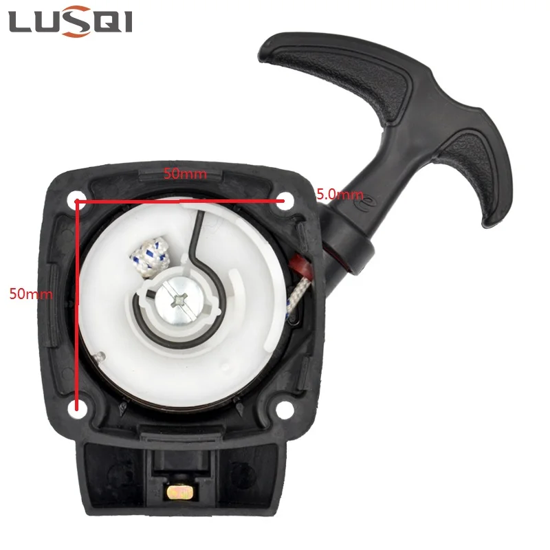 LUSQI Recoil Pull Starter Steel Wire Lawn Mower 34F 22cc 26cc 36cc Engine Gasoline Brush Cutter Start