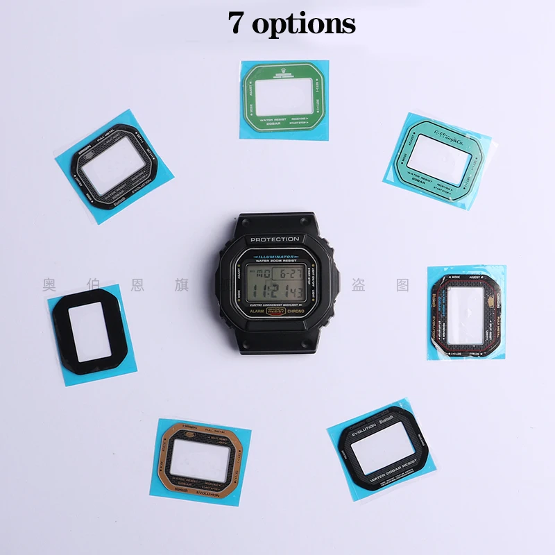 Watch Mirror Protective Film For Casio Small Squar DW5600 Tempered Film 3229 DW-5600 GW-B5600 DW-5635 Modified Screen Protector