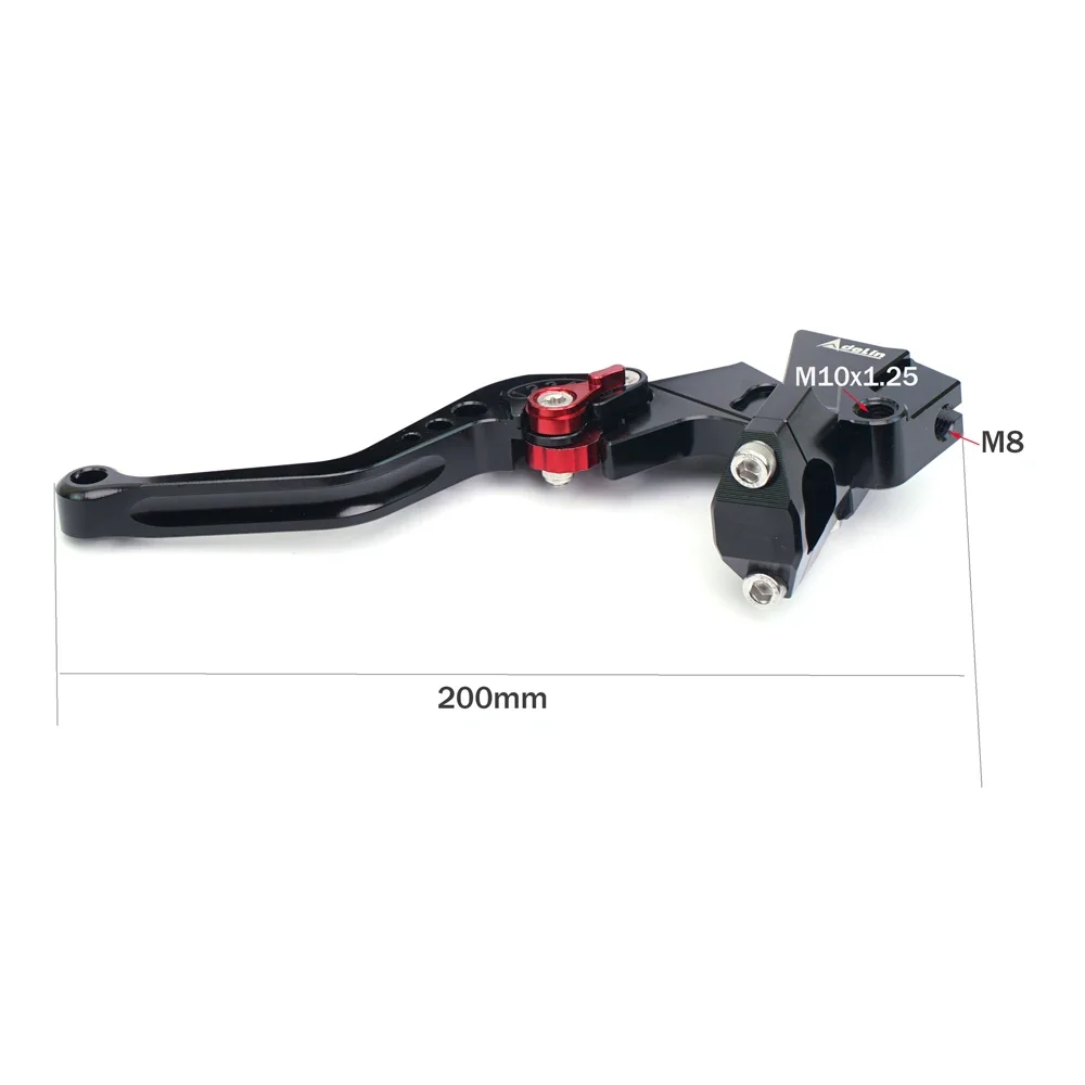 Adelin 7/8" 22mm PX2 PX7 Motos Brake Handlebar Foldable Adjustable Cable Wire Clutch Lever For Motorcycle Street Bike Yamaha