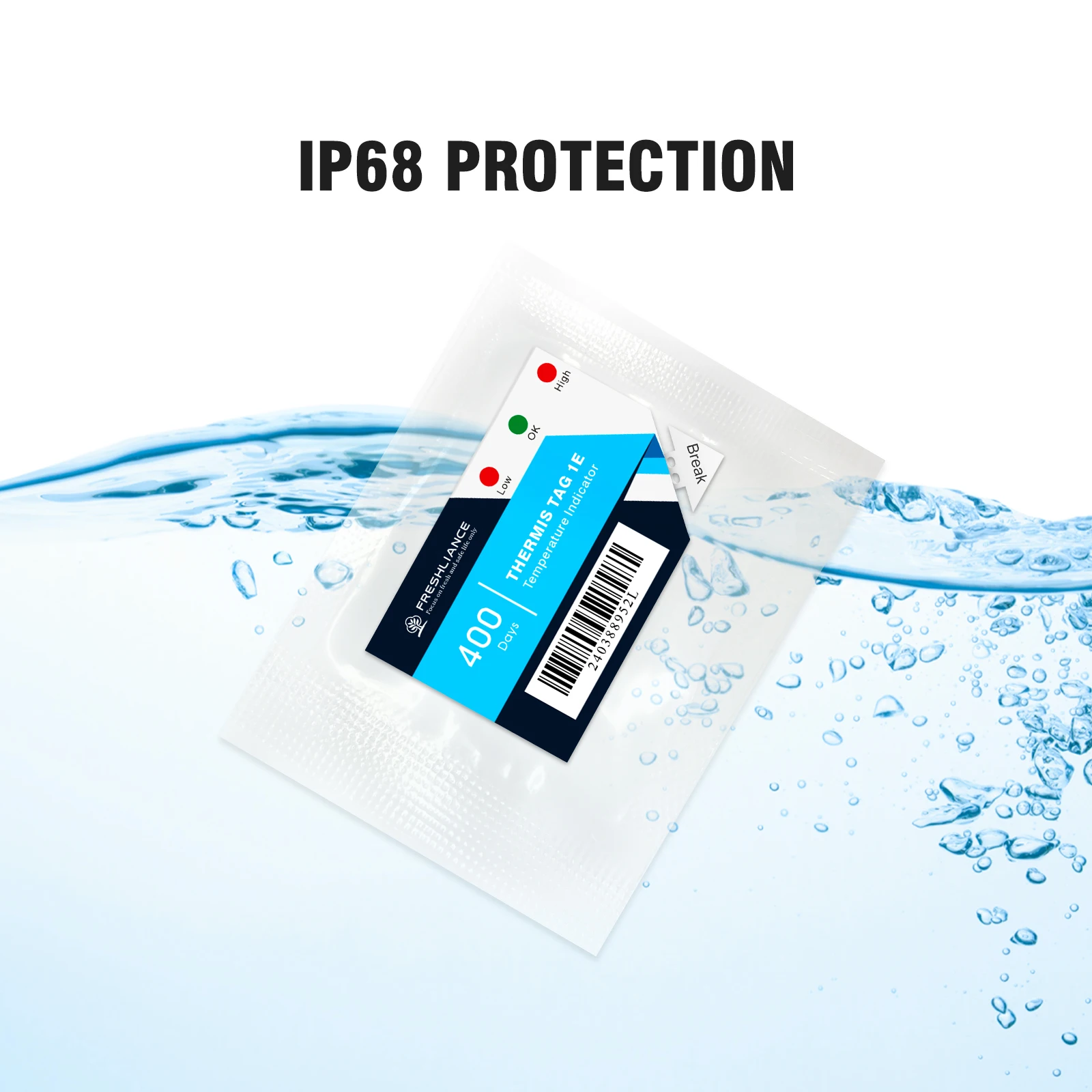 5PCS Thermal Label Indicator Timestrip Irreversible Time Temperature Indicator