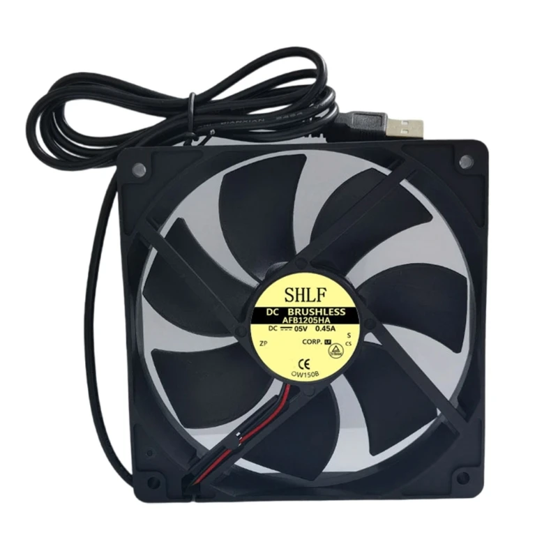 5V USB Fan Highly Speed 12025 Computer Cooling Fan for Efficient Case Cooling, USB5V Quiet Operates