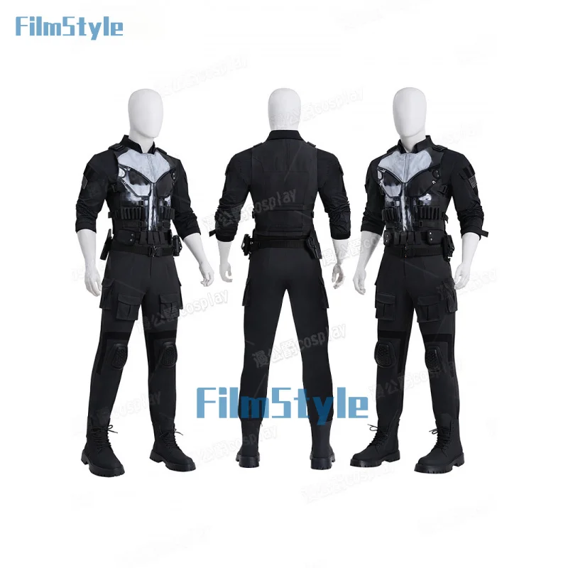 Punisher: Born Again The Punisher‌ Daredevil Cosplay Costume Uniform Halloween Carnival Party Christmas Play Role Clothes