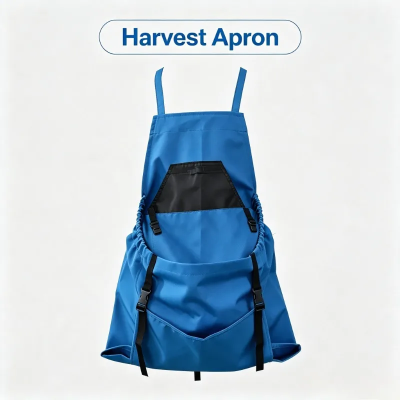 Outdoor Picking Large Pocket Apron Gardening Quick Release Harvest Apron Backpack Tool Apron Picking Bag