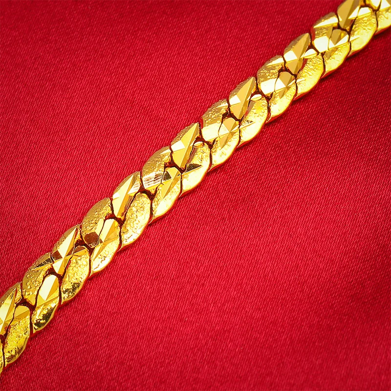 مجموعة سوار نسائي جديد من الذهب الفيتنامي لعام 2023، إكسسوارات سوار جرس مطلي بالذهب