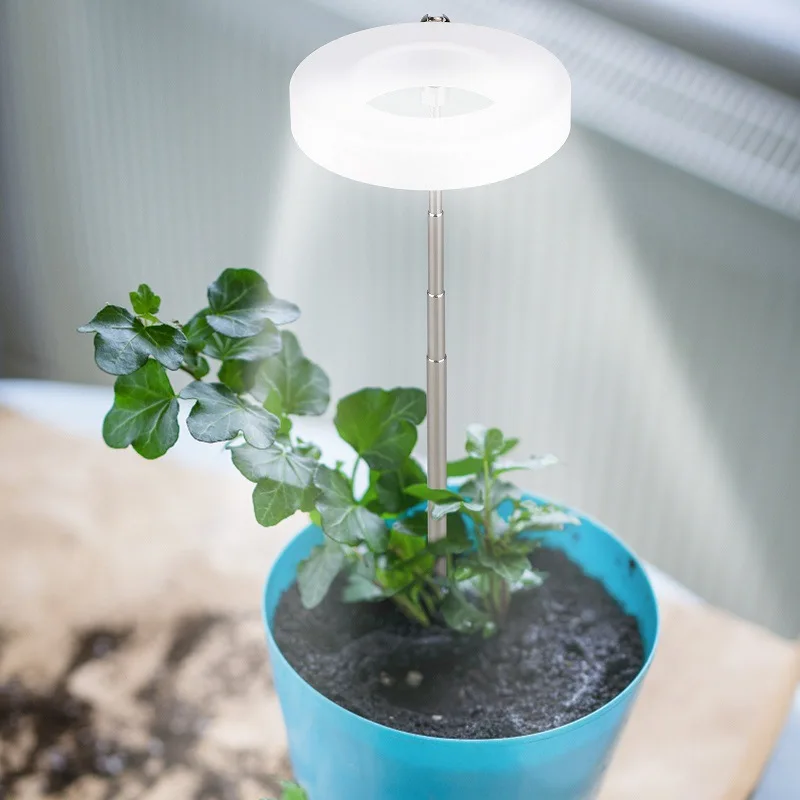 Imagem -05 - Planta Retrátil Led Cresce Luz Anel de Anjo Luz Suculenta Espectro Completo Temporizador de Flores Luz de Preenchimento para Planta de Interior