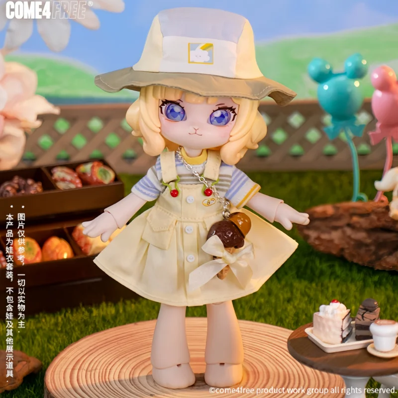 COME4FREE Healing Nurse Disease Tour Mushroom Power Baby Clothes OB11 Doll BJD Doll Clothes Doll Skirts Dress up Accessories