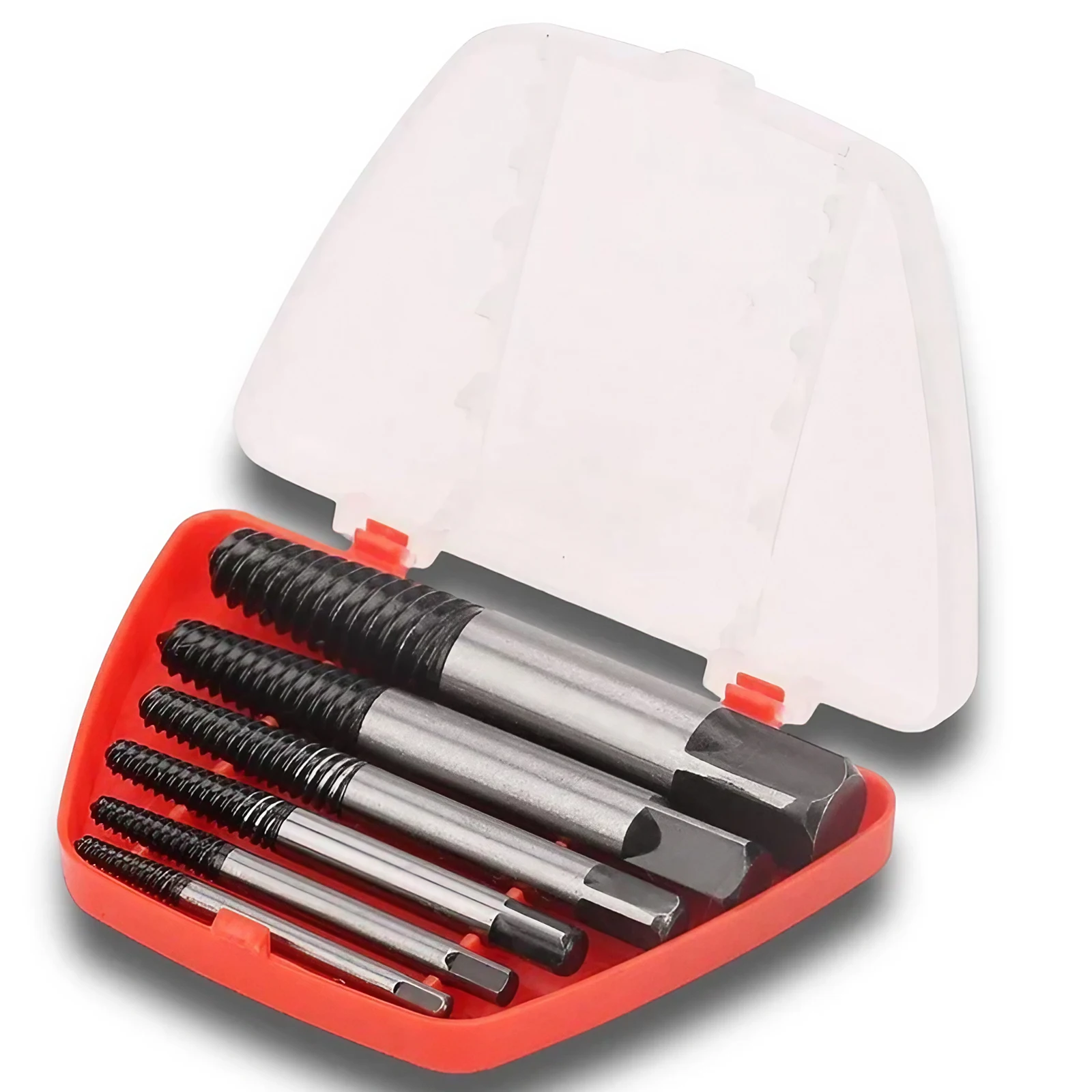 Industrial Grade Double Helix Damaged Screw Extractor Kit, 5-PC & 6-PC Easy Out Remover Set for Automotive Repair, Anti-Slip Bol