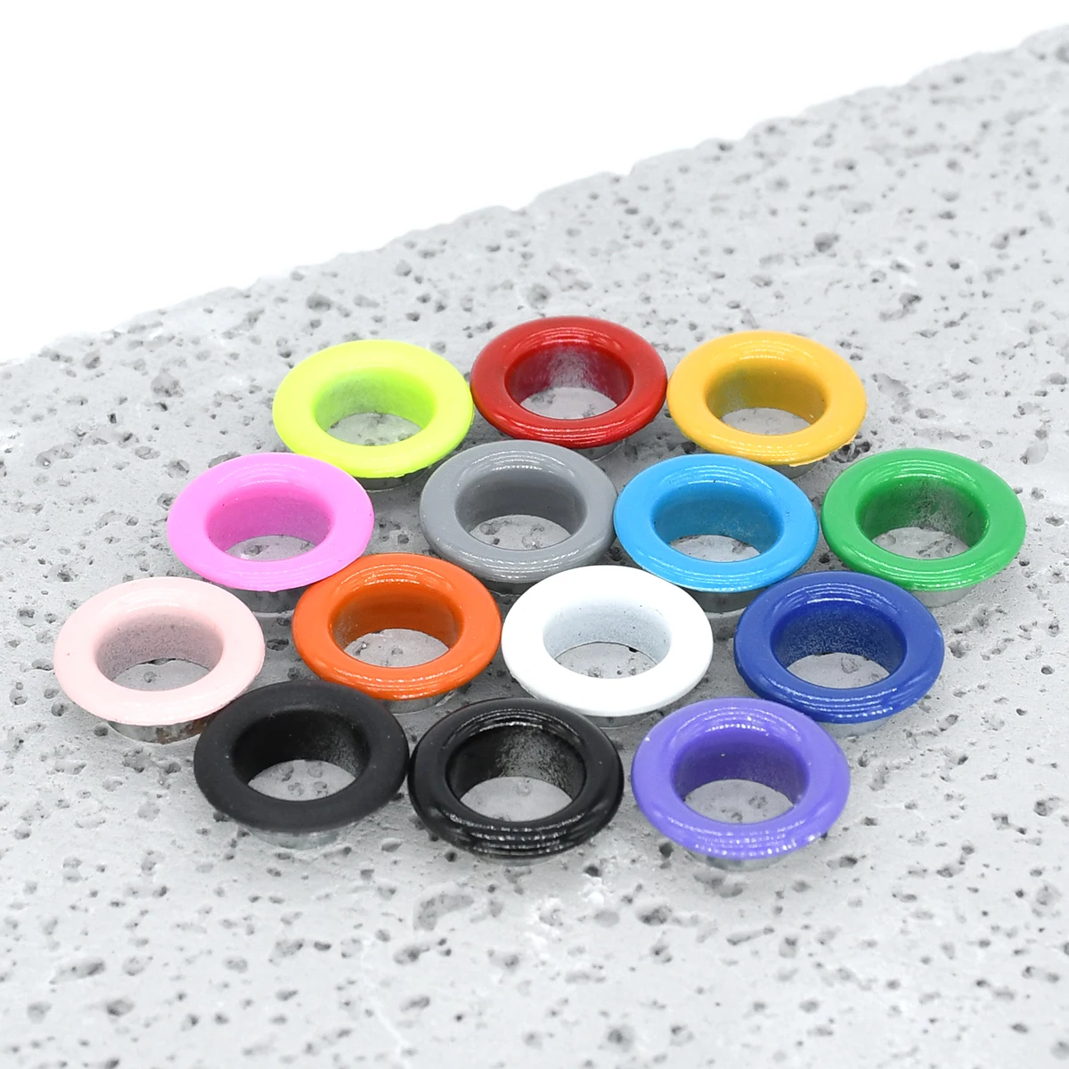 100sets Metal Eyelets Grommets Metal Hole Eye Rings Mix Color For Leathercraft DIY Shoes Belt Cap Bag Tags Clothes Scrapbooking