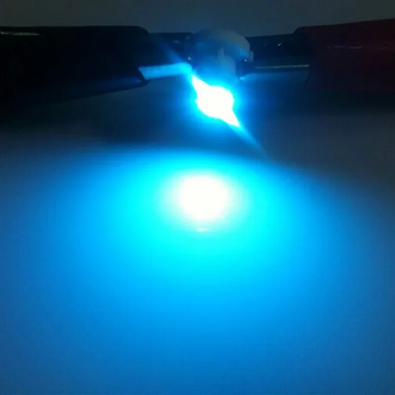 10pcs Ice Blue Neo Wedge T4.2 1SMD LED 12-14V DC Car Cluster Instrument Dash Dashboard Gauge Climate Light Bulbs Car Accessories