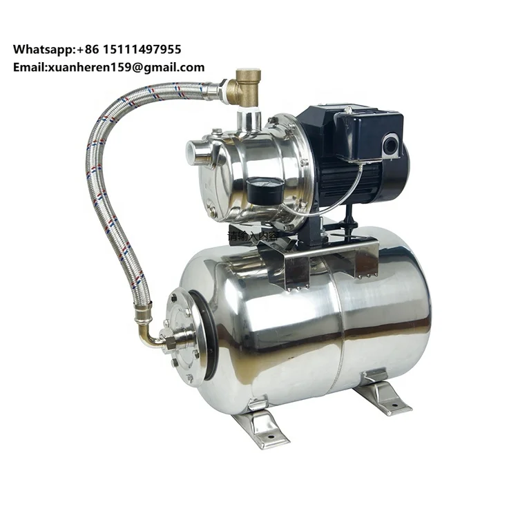 

Насос для неглубоких скважин GP Enterprises из нержавеющей стали, без свинца, 66 фунтов на кв. дюйм, 115 В/230 В, с системой бака для ирригации