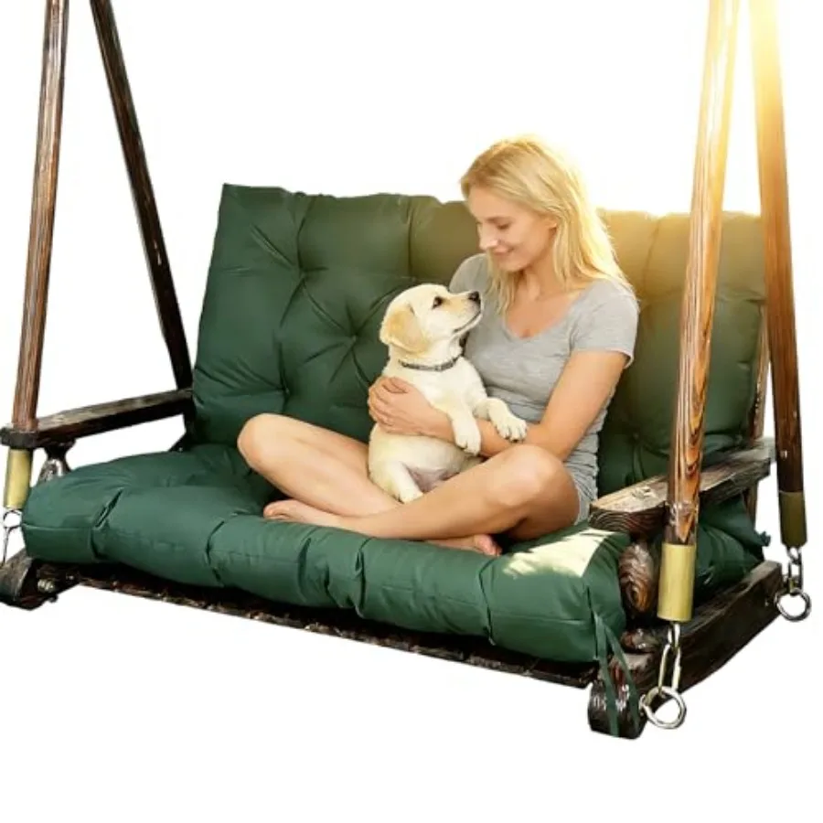 

Сменные подушки для уличных качелей: водонепроницаемые подушки для садовой скамейки на 2-3 места с завязками, толщина 4 дюйма, для уличных качелей-кресел