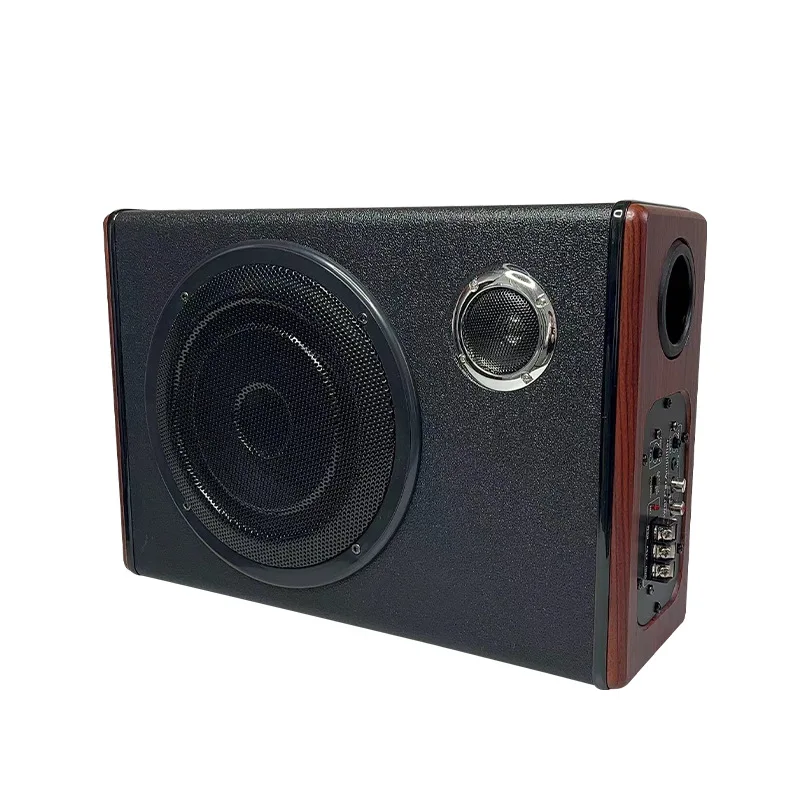 Car audio modified 8-inch active high-power car ultra-thin subwoofer with tweeter seat