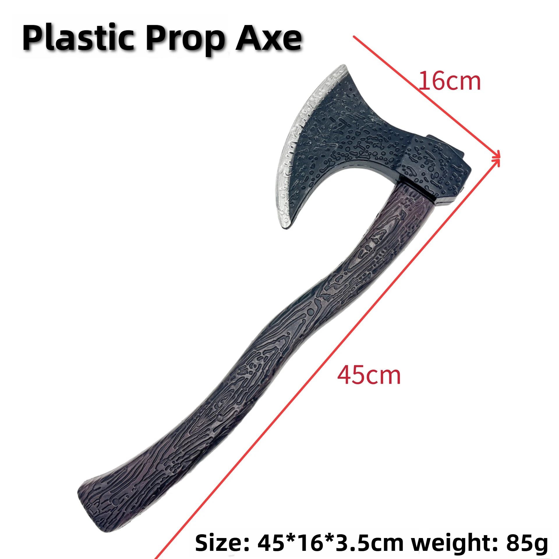 45cm Halloween Peripherals Medieval Battle Axe Cosplay Costume Props Party Toy PU Replica weapons Models Ornaments Boys Gifts