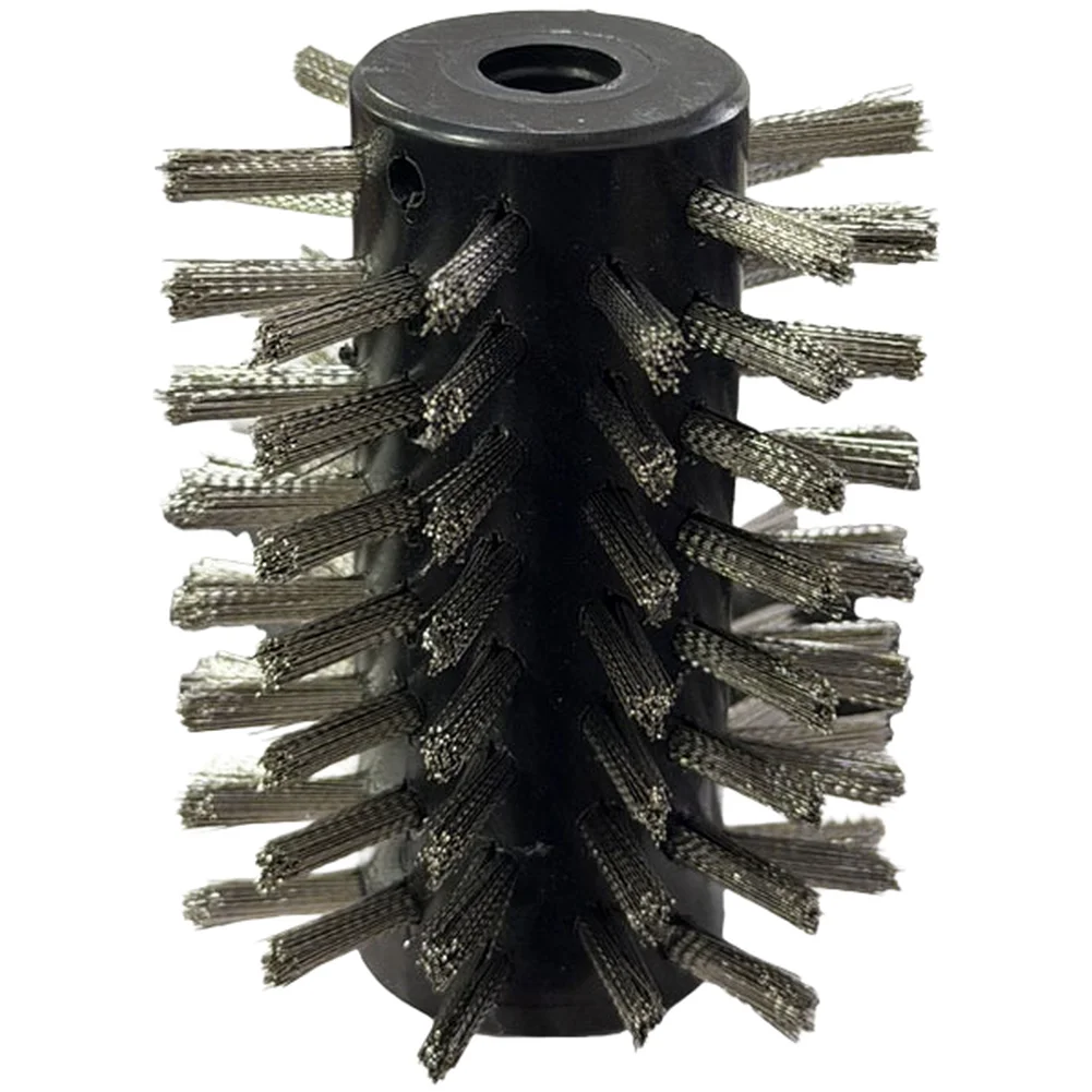 Electric BBQ Grill Brush With 3 Replaceable Heads Stainless Steel Bristle Free Rotating Cleaning Tool For Barbecue Grate Scrubbe