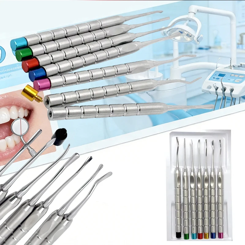 

Dental Elevator Titanium Periotome Luxating Set Minimally Invasive Periodontal Ligament Knife Tooth Extraction Kit