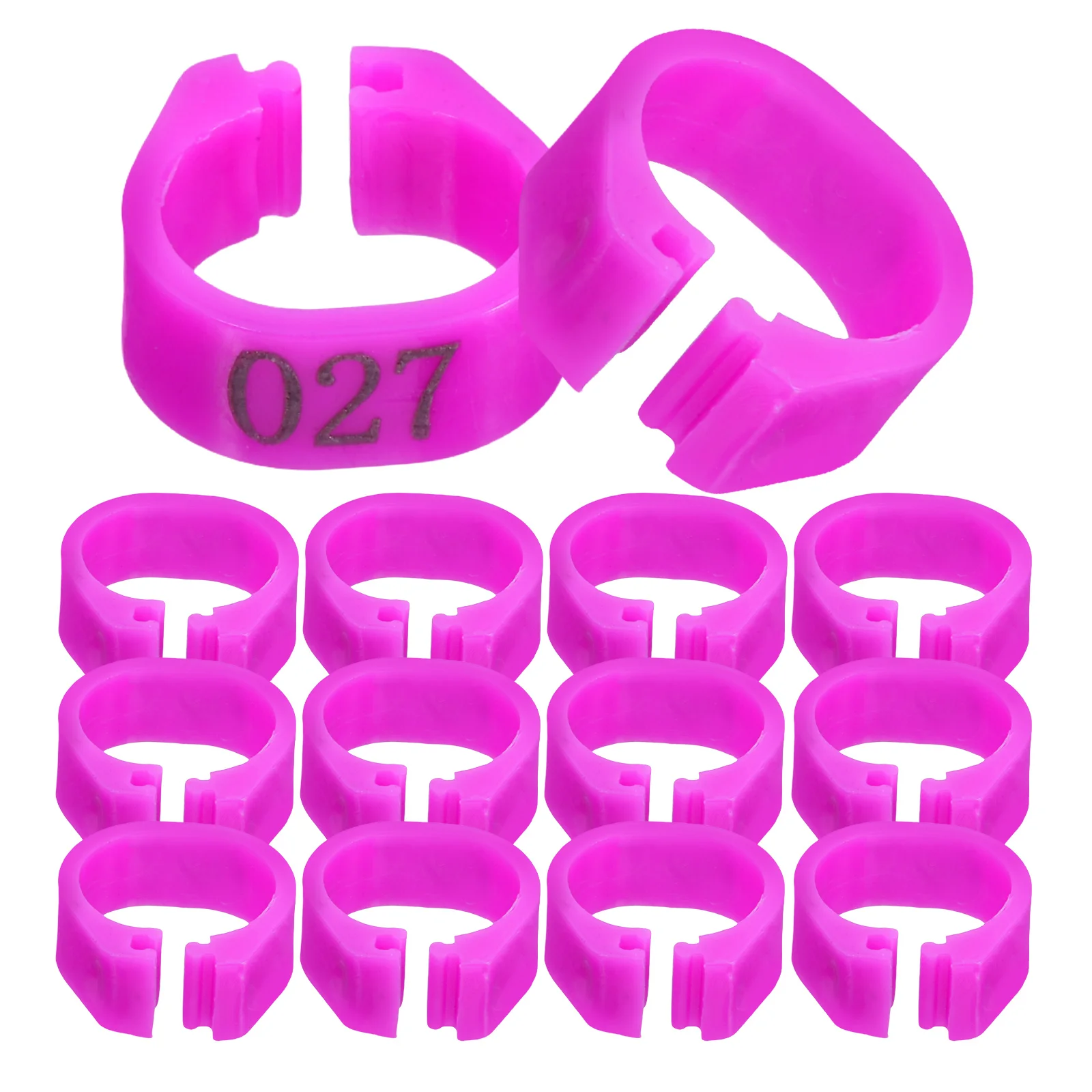 

100 Pcs Durable Plastic Numbered Leg Rings Pigeon Foot Bands For Quail Reusable Bird Identification Tags 8Mm Openable