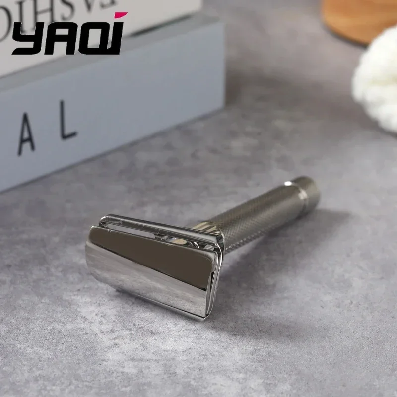Yaqi Torqx Stainless Steel Slant Adjustable Safety Razor - Comfortable Grip Smooth Shaving Experience