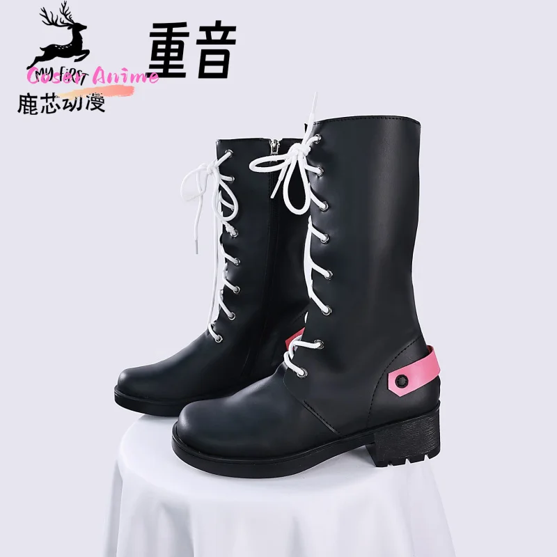 Game Kasane Teto Cosplay Kostuum Schoenen Anime Karakter Halloween Carnaval Party Prop