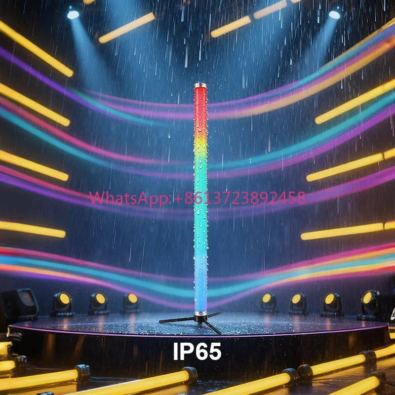 Outdoor Battery LED Tube Light RGB 128*0.25W Waterproof Stage Light DJ DMX512,Wireless DMX,Remote Control PIXELTUBE Event