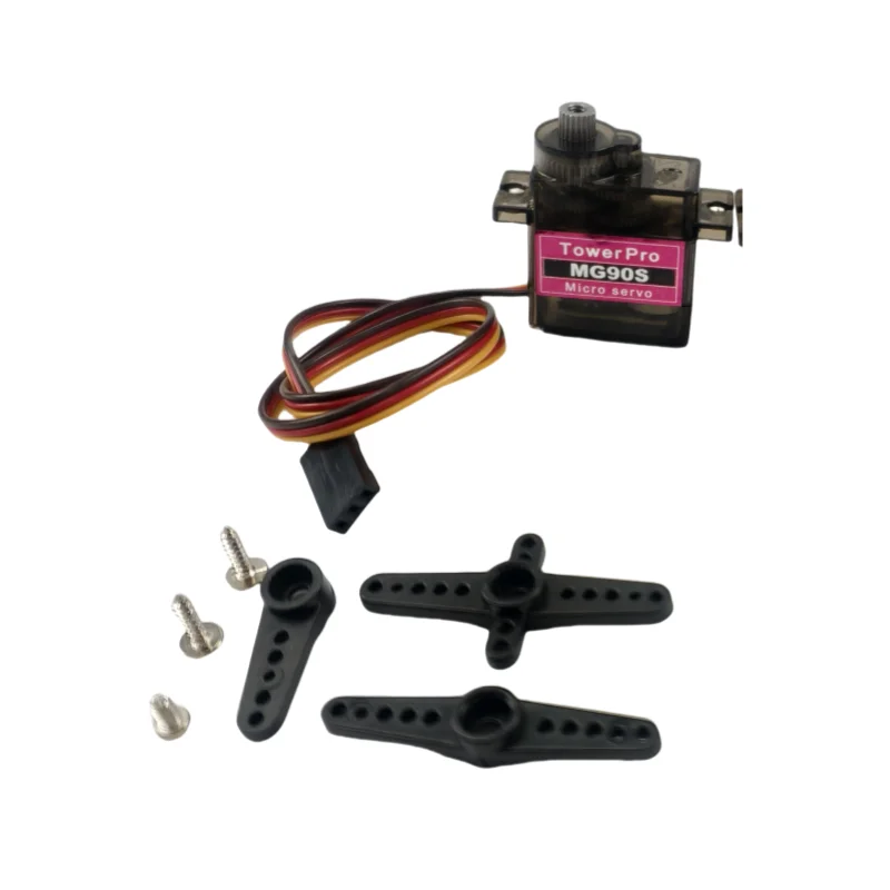 MG90S 9g 90 °   180 °   Micro Servo Metal Gear 4,8 V-6,0 V für RC Hubschrauber Flugzeug Boot Auto Trex 450 RC Roboterarm Verbesserte Teile