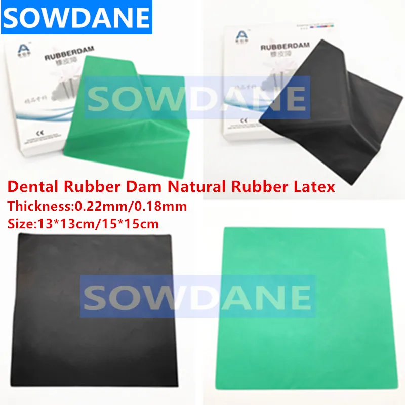 Dental Rubber Dam lateks z kauczuku naturalnego Dental Hygenic pielęgnacja jamy ustnej wybielanie zębów materiały 13cm i 15cm