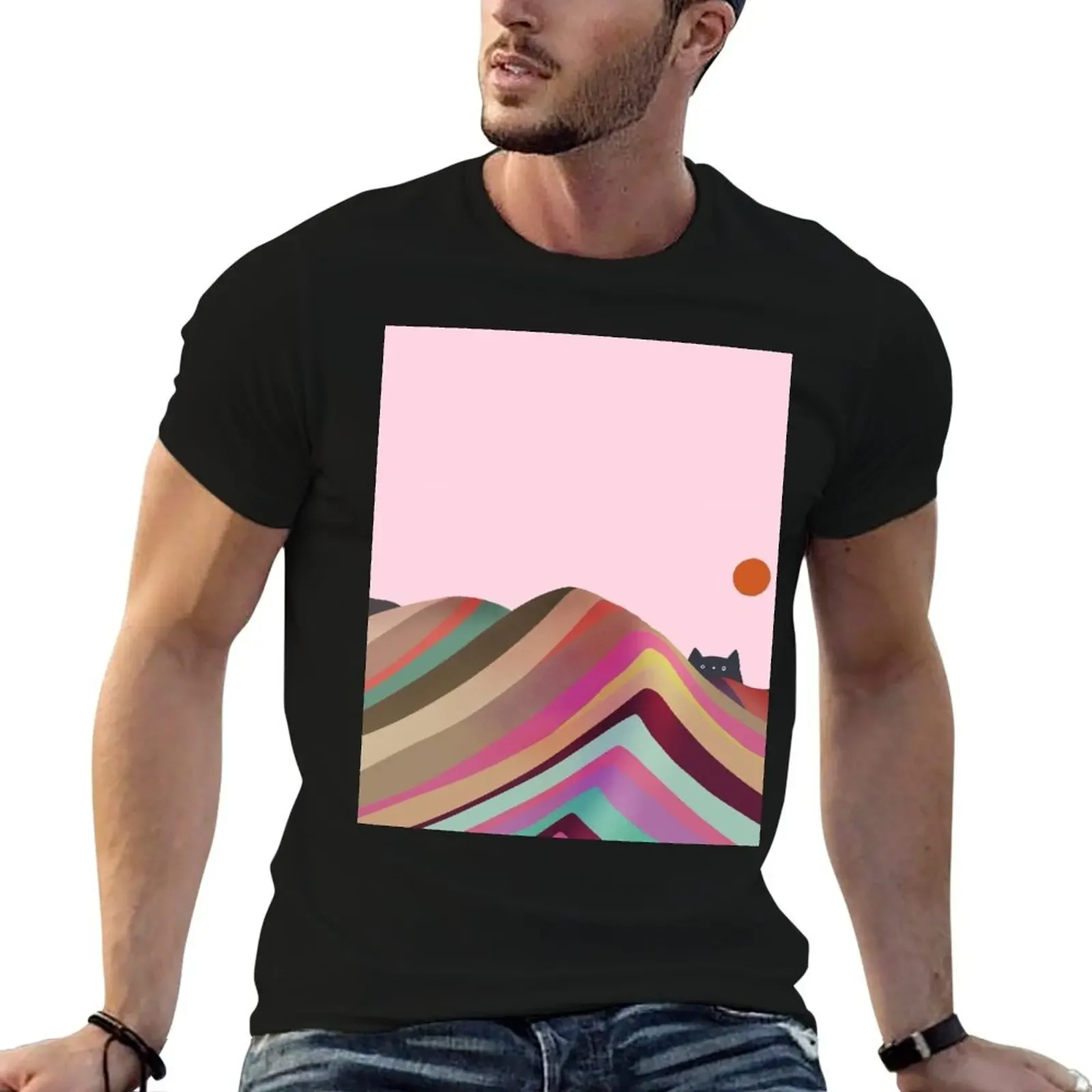 Layered Landscape T-Shirt essential t shirt vintage clothes custom shirt mens graphic t-shirts hip hop