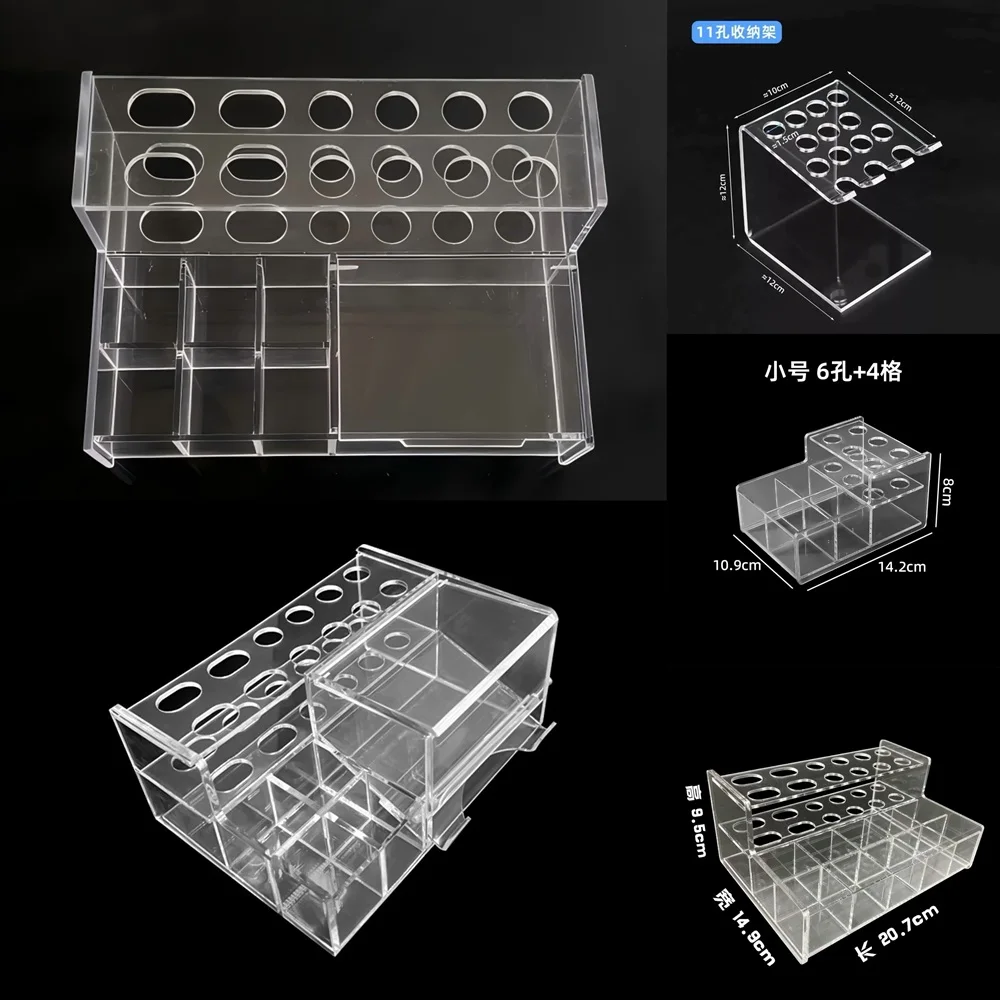 1 Pc Dental Transparent Acrylic Resin Organizers Dental Composite Resin Holder For Dentistry Clinic Supplies Organizer