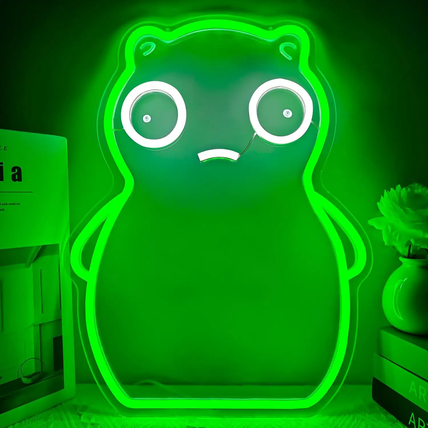 

Cute Cartoon Character Neon Sign USB Dimmable LED Neon Light Sign for Drink Bar Man Cave Bedroom Shop Game Room Party Wall Decor