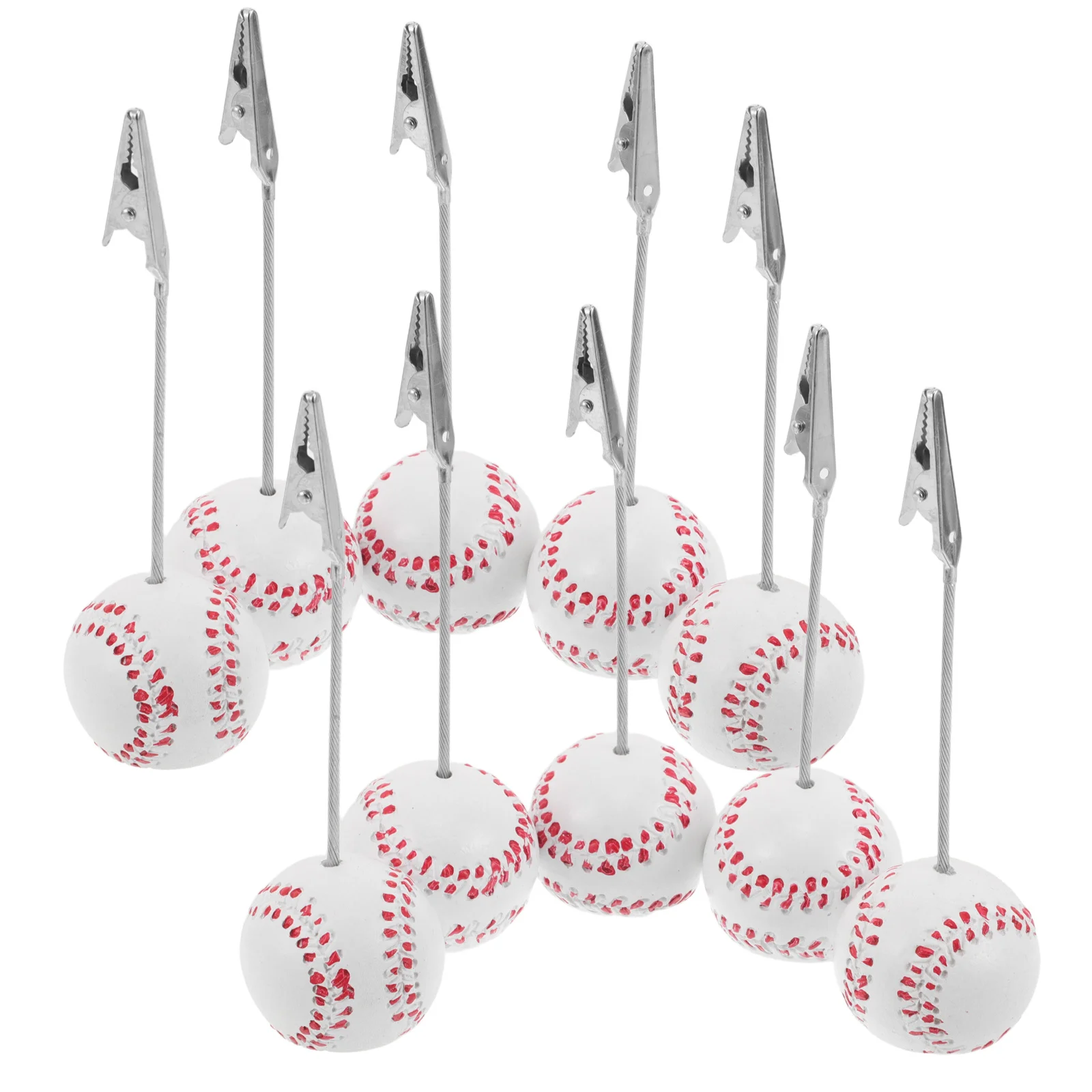 

10Pcs Resin Table Number Holders Easy Onehanded Operation Perfect Party Decorations Baseball Place Card Holders