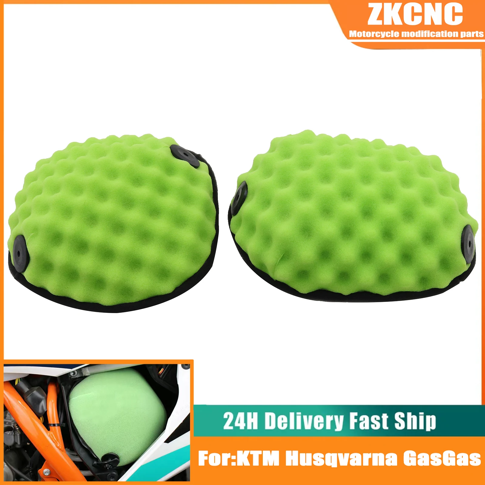 Motorcycle Air Cleaner Filter Pineapple Sponge For SX EXC XC XCW EXCF SXF For Husqvarna TE TC FC FE 125 250 300 350 450 501