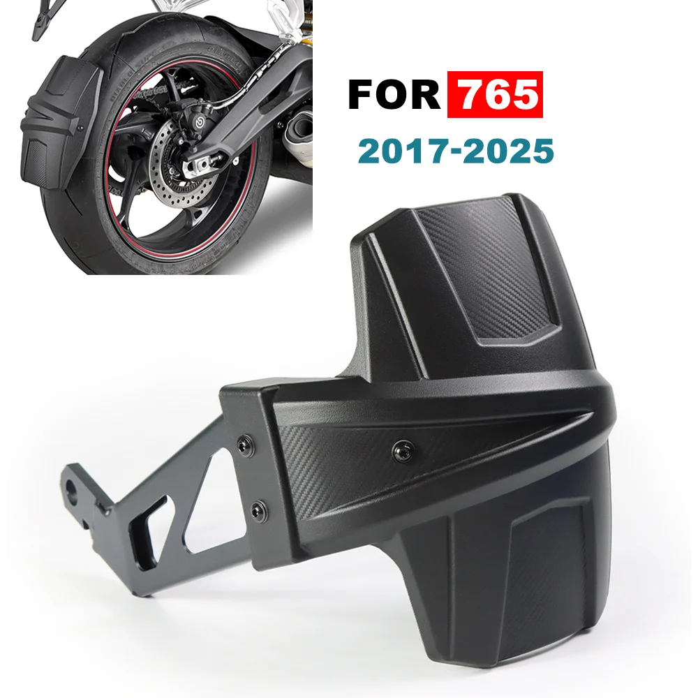 

FOR STREET TRIPLE 765R 765S RS 2017-2025 Rear Fender Cover Back Mudguard Mudflaps Splash Guard Protector Motorcycle Wheel Hugger