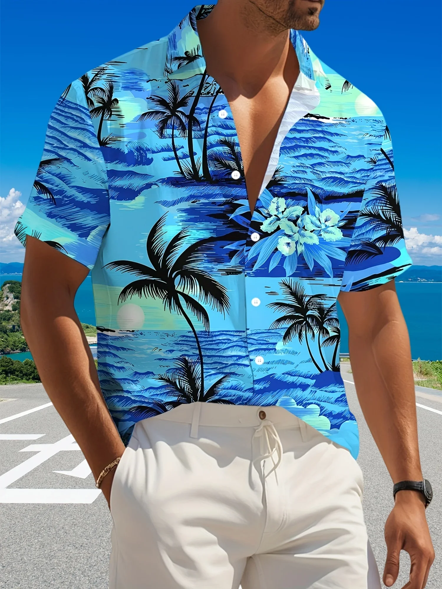 

Summer Casual Men's Hawaiian Shirt 2026 Man Women Short Sleeve Vibrant Beach Party Print Tops