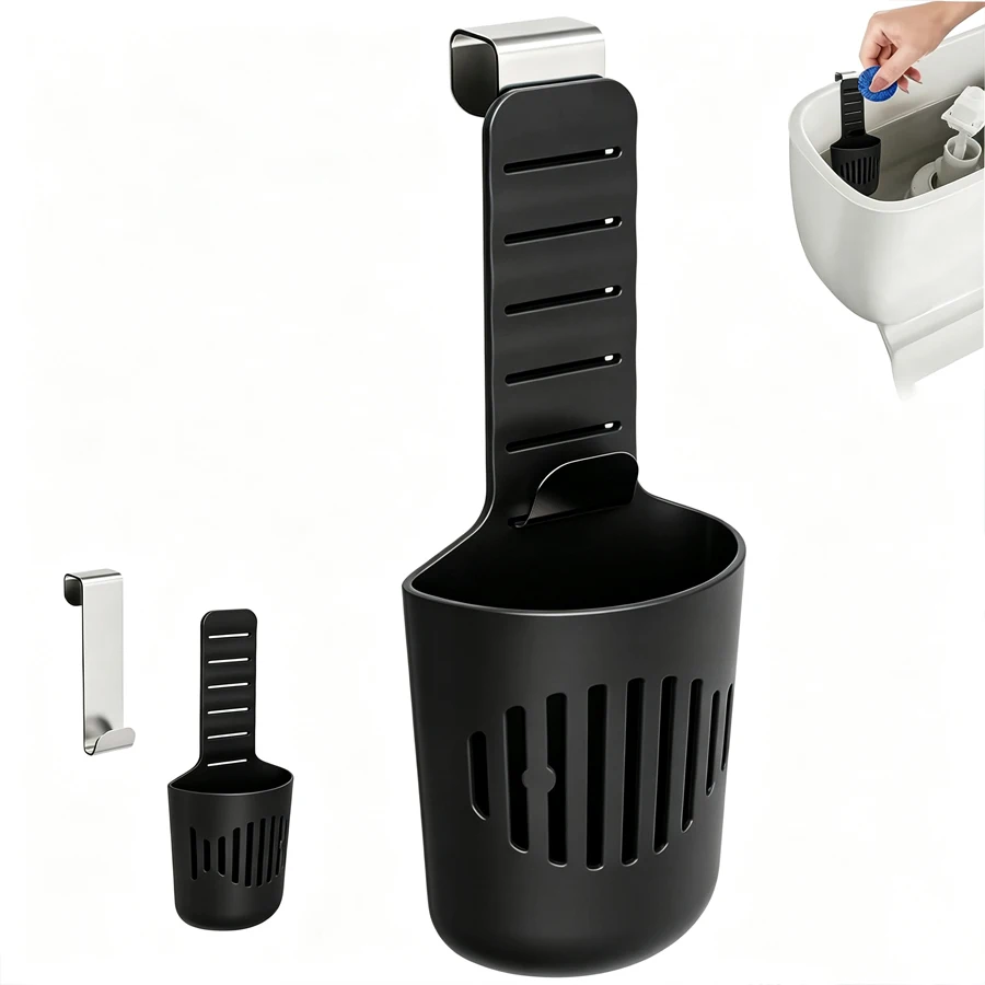 2 Silicone Toilet Tank Tablet Holder Versatile Toilet Bowl Hanging Cleaner and Deodorizer Hanger Toilet Bowl Cleaner Buffer Box