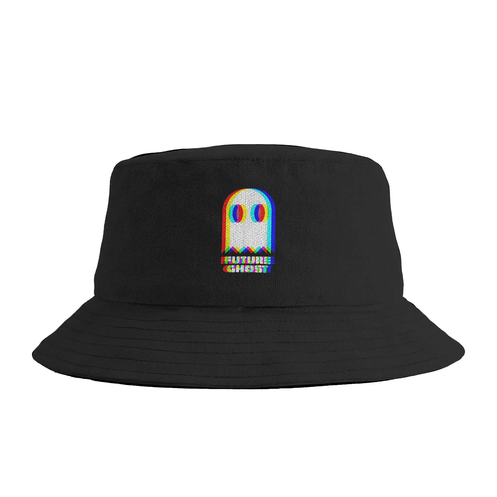 Unisex Future Ghost Halloween Trippy Vaporwave EDM Techno Rave Bucket Hat  Portable Fisherman Hats Summer Casual Hiking Caps