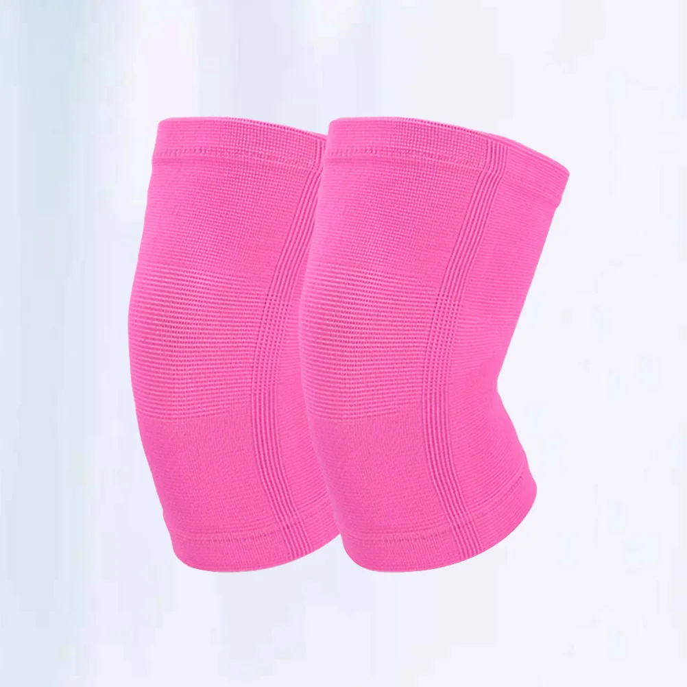 

1Pair Pink Sports Knee Support Nylon Elastic Knee Sleeves for Running Hiking Workout Joint Protection Brace Comfortable