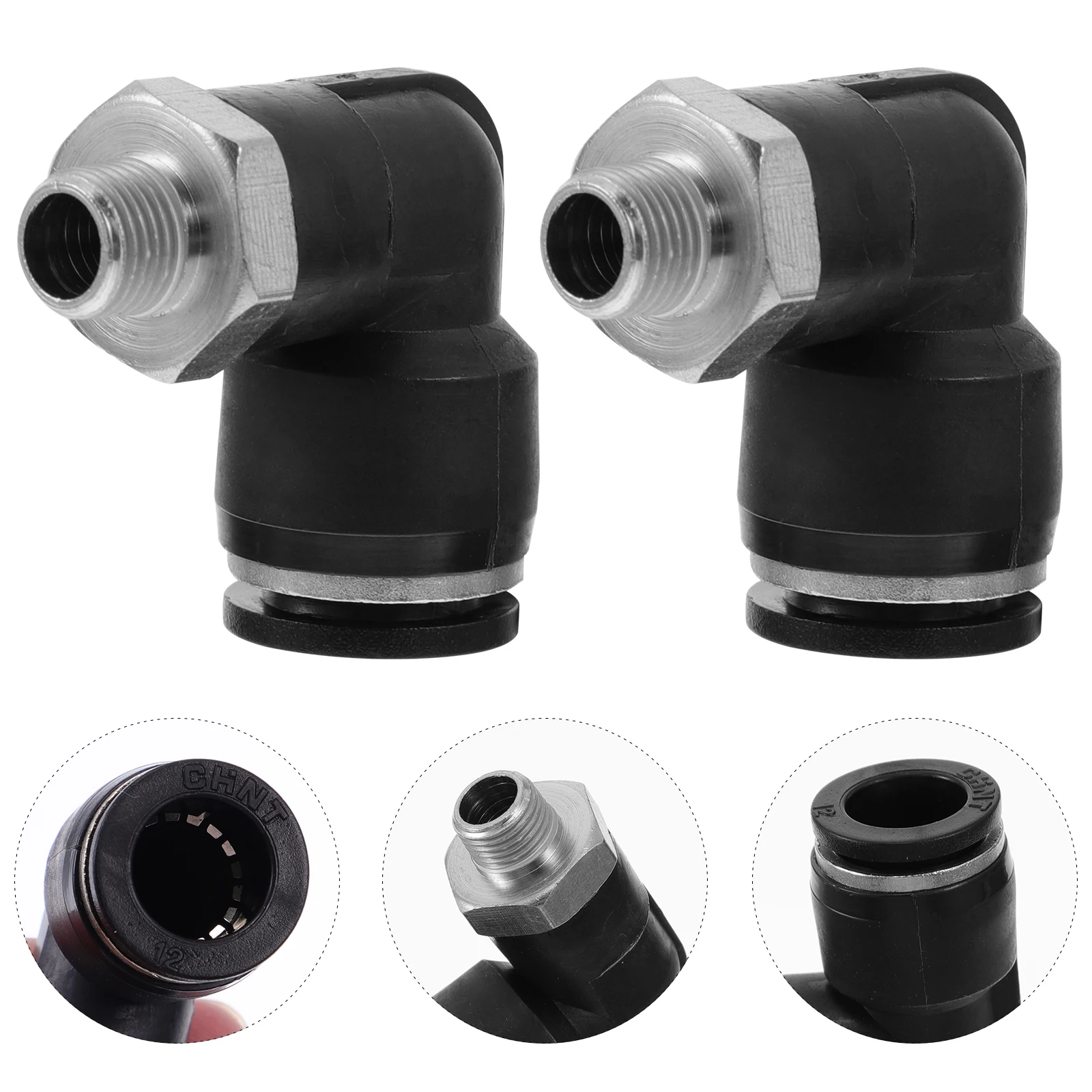 

Pneumatic Tube Fittings Air Pipe Connector Pipe Fitting Stainless Steel Plastic Easy Install Disassemble Good Sealing