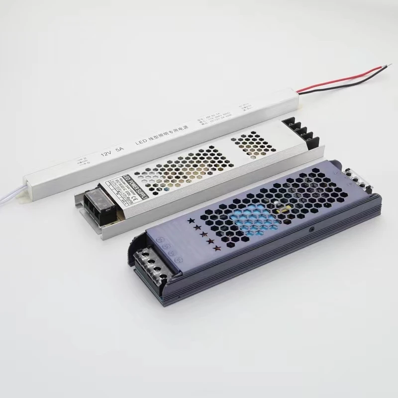 

led switching power supply 220v to 12v24v light with transformer linear light mute ultra-thin drive adapter