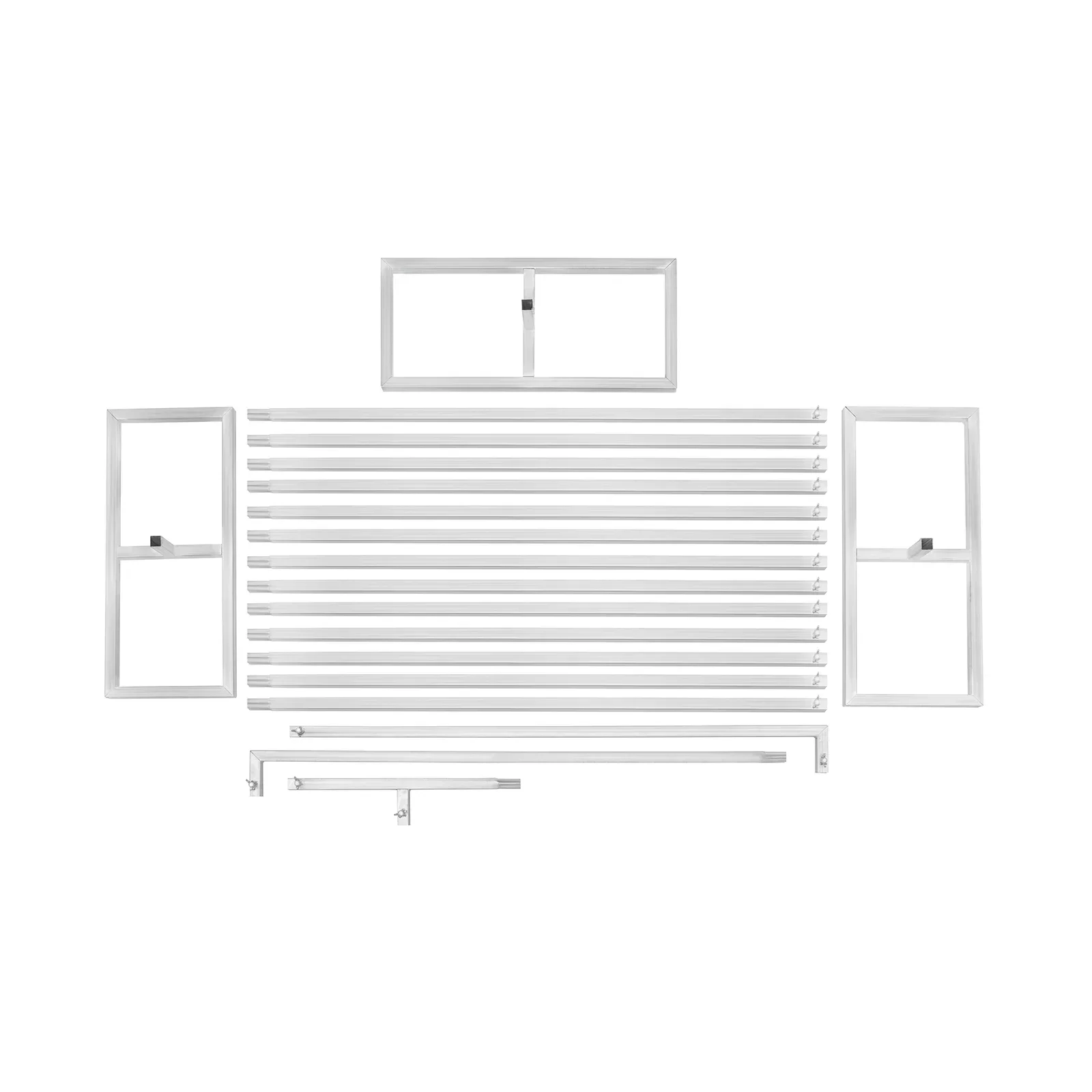 20ftx10ft خلفية حامل الأنابيب المحمولة و ثنى أقطاب عدة لحفلات الزفاف الستائر المرحلة ديكور إطار ستارة معدنية