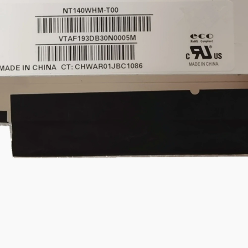 

NT140WHM-T00 14.0" WXGA LED LCD Screen Touch Digitizer Panel Matrix Display