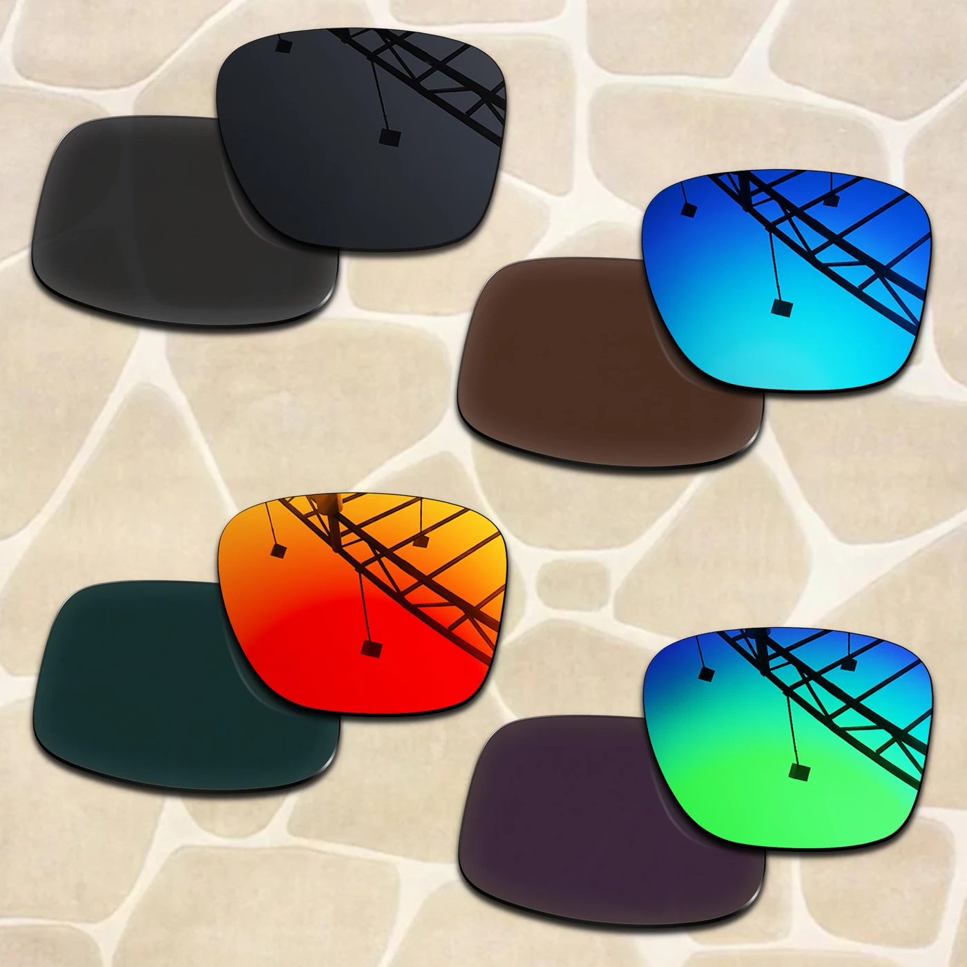 

Anti-Scratch Polarized Replacement Lenses for Oakley TwoFace XL OO9350 Sunglasses