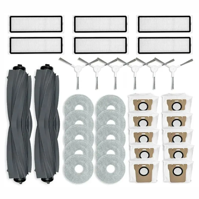 

Запасные части и аксессуары A67P для Dreame L10s Ultra / L10 Ultra: роликовая и боковые щетки, HEPA-фильтр, салфетки для влажной уборки, мешки для сбора пыли