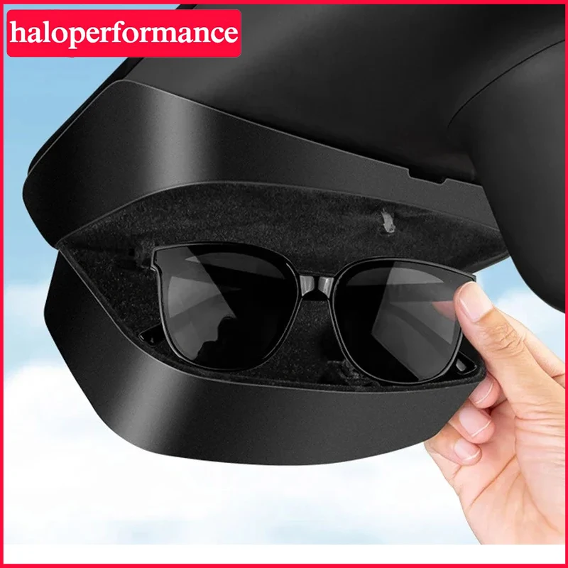 For Tesla Model Y Car Glasses Case Holder Sunglasses Silence Organizer Storage Box Eyeglasses Holder 2023 Interior Accessories