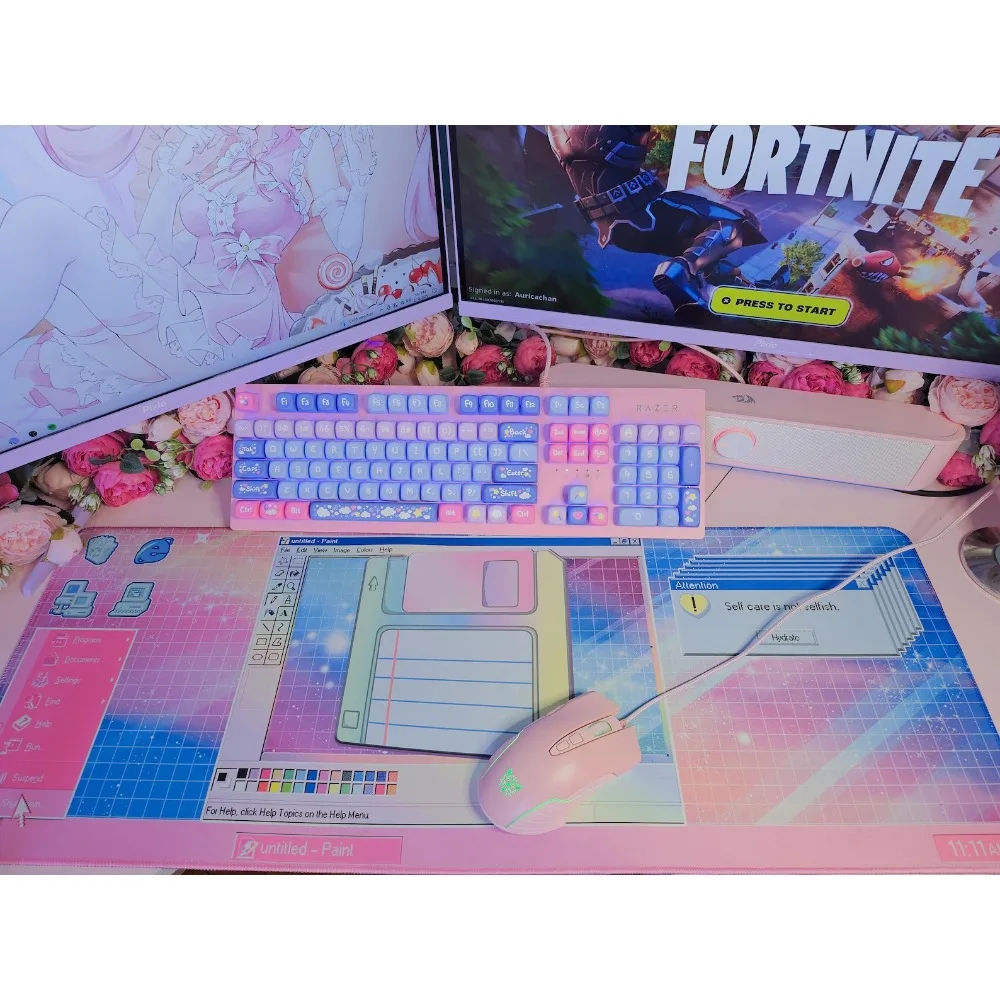 Vaporwave Desk Pad: Nostalgia Desk Mat коврик для мыши большой mouse pad branco one piece playmat mouse pad grande gaming